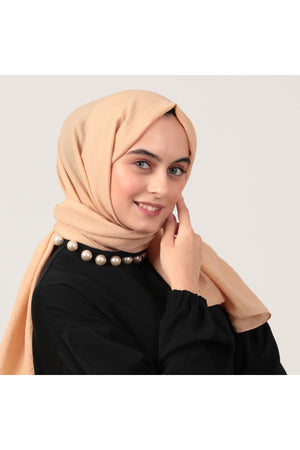 Organik Pamuk Şal - Açık Sarı