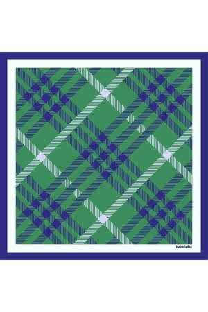 Pamuk İpek Eşarp - Ekose Desen - Benetton