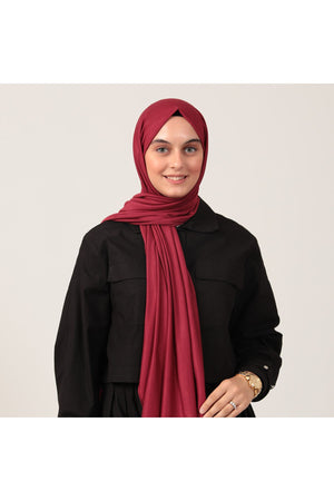 Penye Şal - Bordo