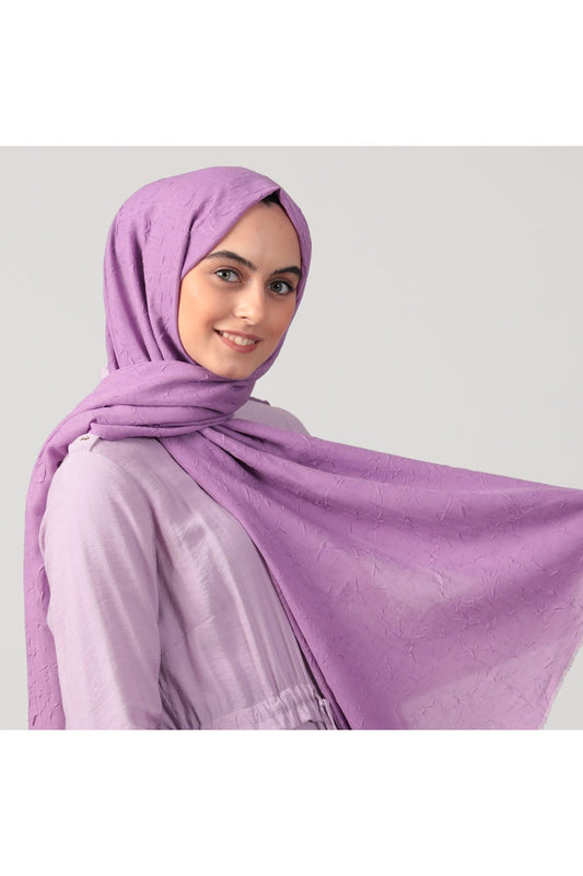 Pamuk Kraş Şal - Leylak