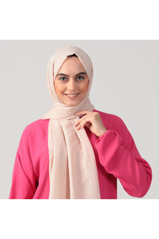 Pamuk Kraş Şal - Latte