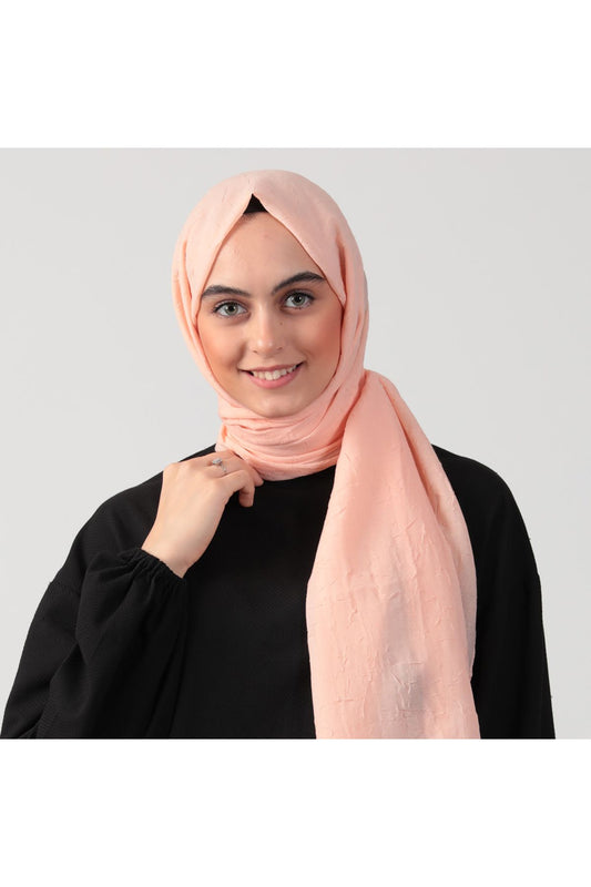 Pamuk Kraş Şal - Somon