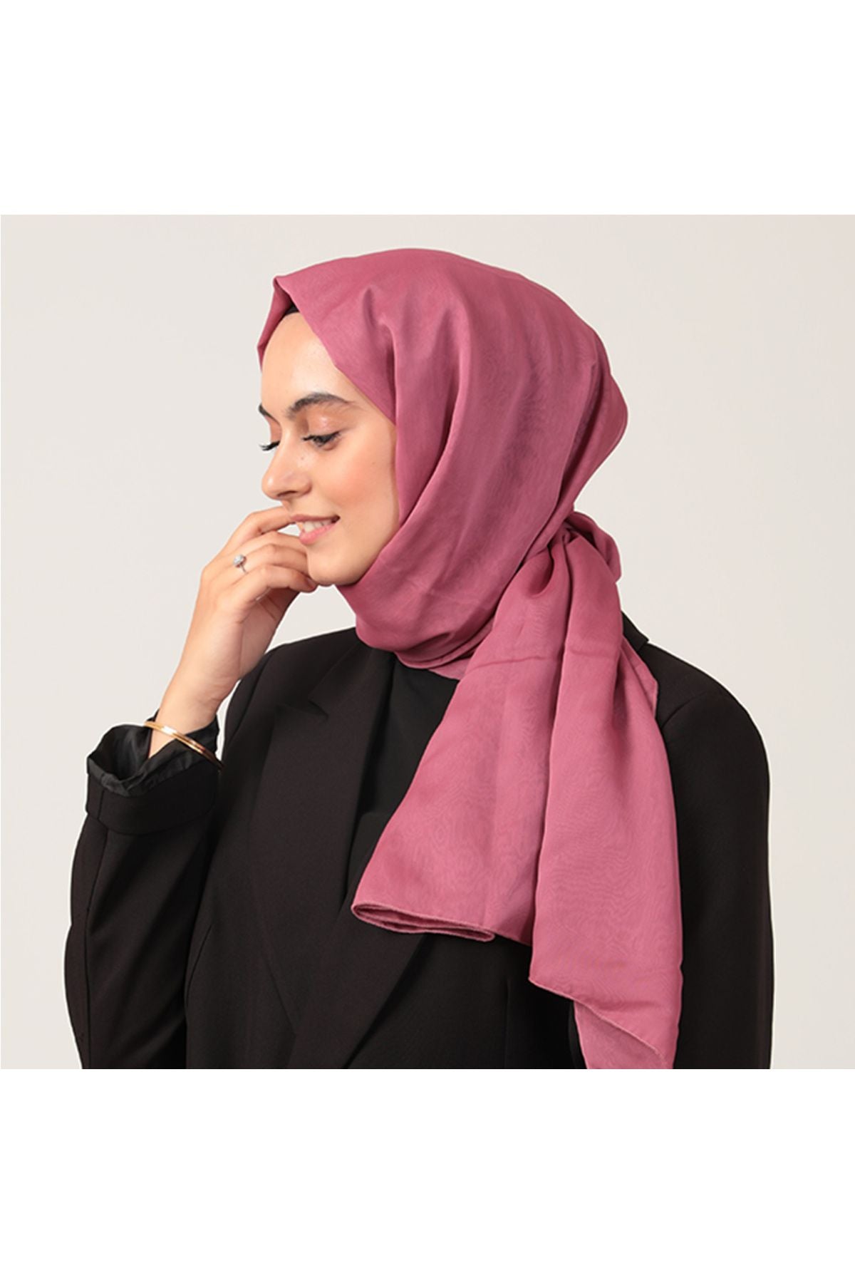 Janjanlı Şifon Şal - Rose