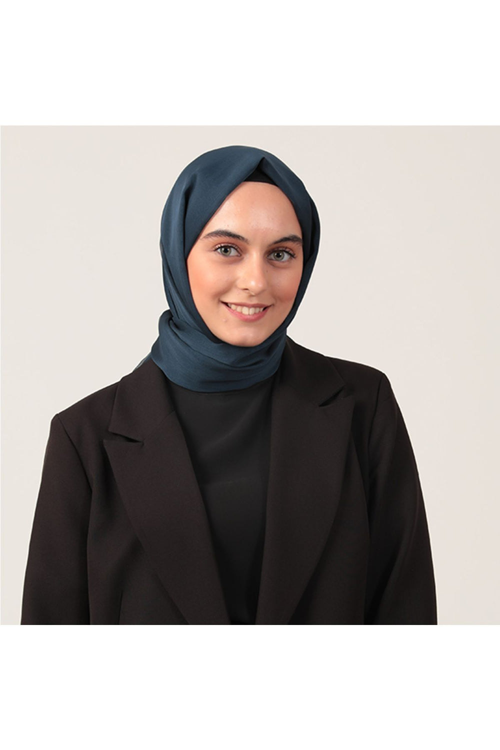 Janjanlı Şifon Şal - Koyu Lacivert