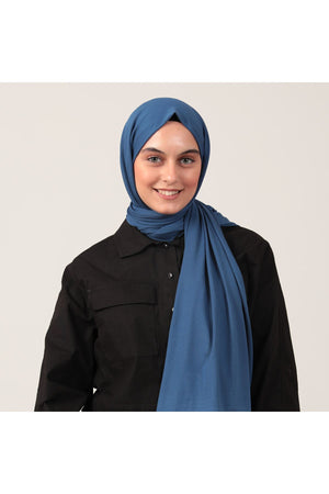 Penye Şal - Lacivert