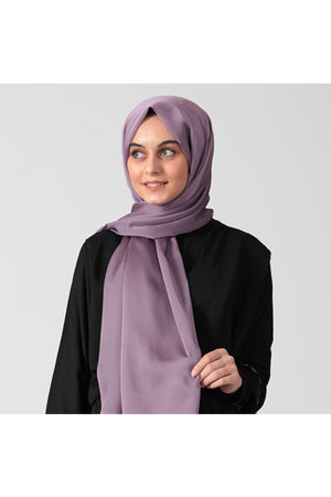 Janjanlı Şifon Şal - Oya Çiçeği