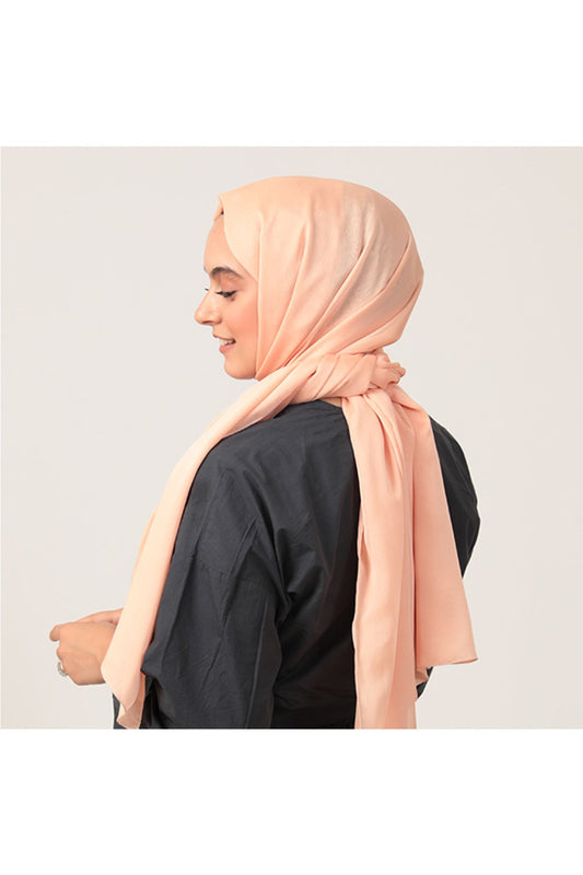 Janjanlı Şifon Şal - Kavuniçi