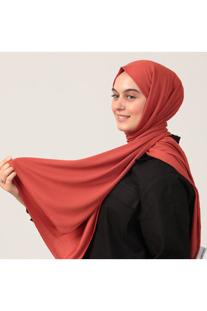 Penye Şal - Kiremit