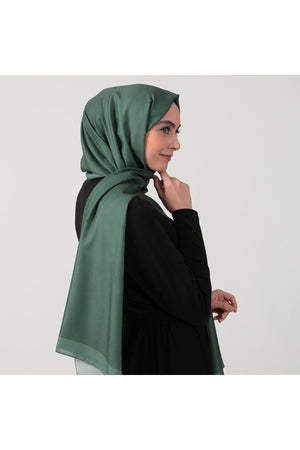 Pamuk İpek Şal - Düz Renk Şal - Haki