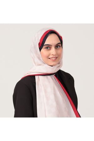 Bordürlü Damalı Şal - Laci Kırmızı