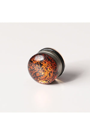 Mıknatıslı Eşarp Klipsi - Simli - Bakır Kahve