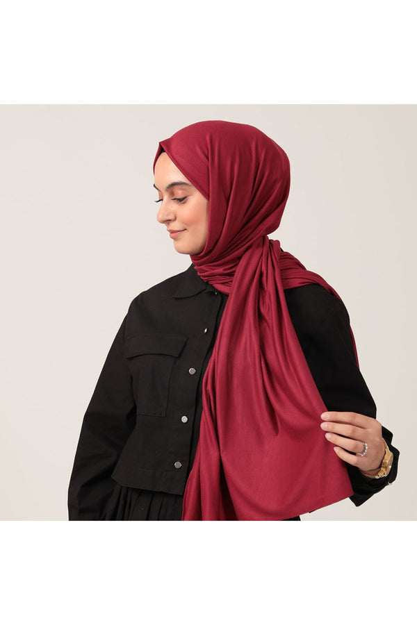Penye Şal - Bordo