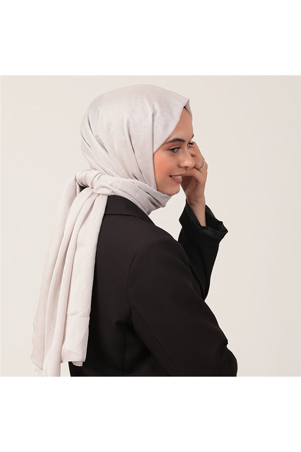 Janjanlı Şifon Şal - Taş