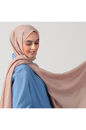 Pamuk Vual Şal - Mocha