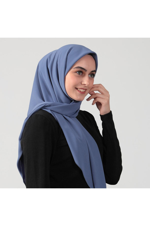 Medine İpeği Eşarp 110 x 110 cm - İndigo