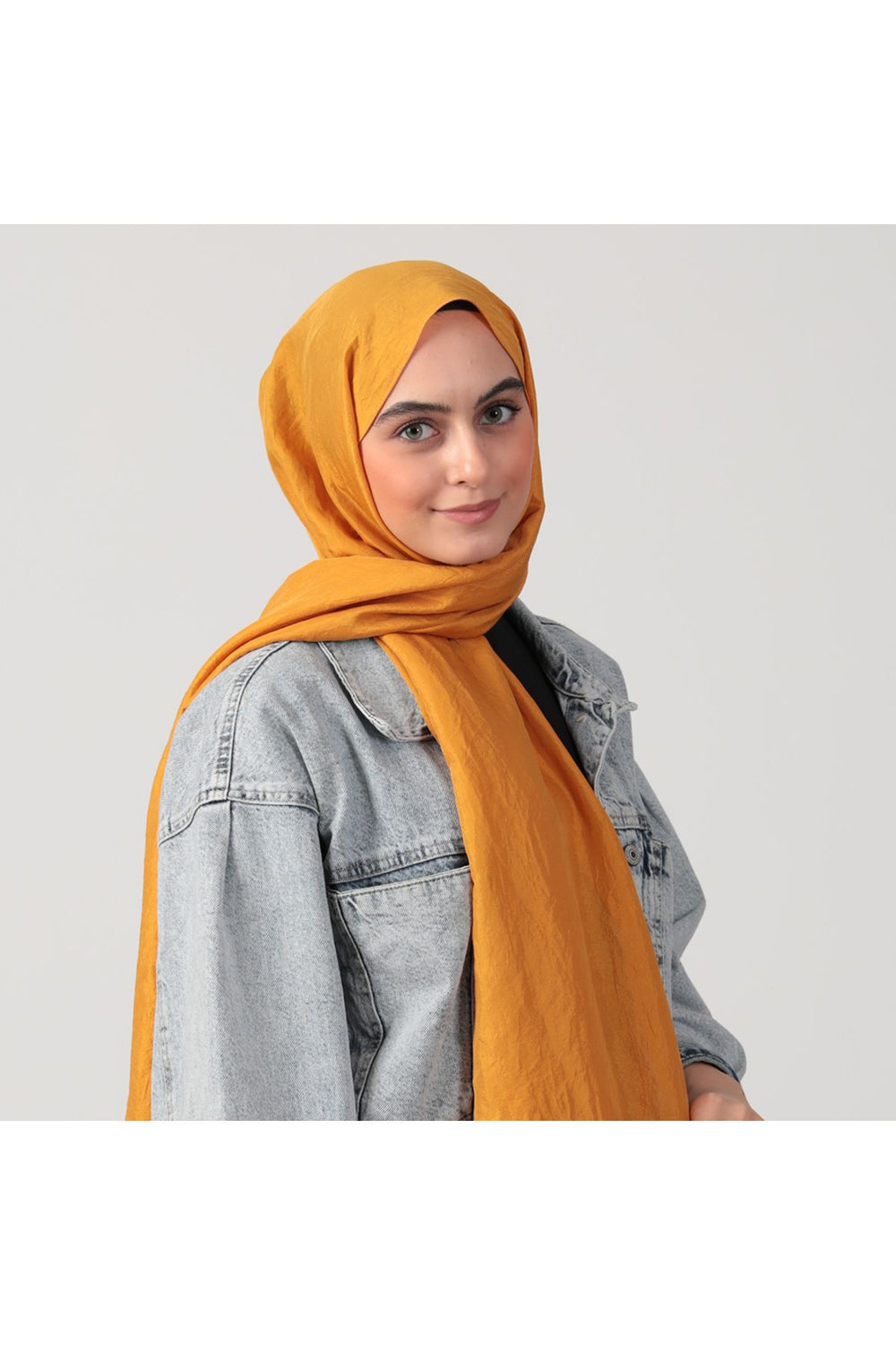 Pamuk Vual Şal - Karamel