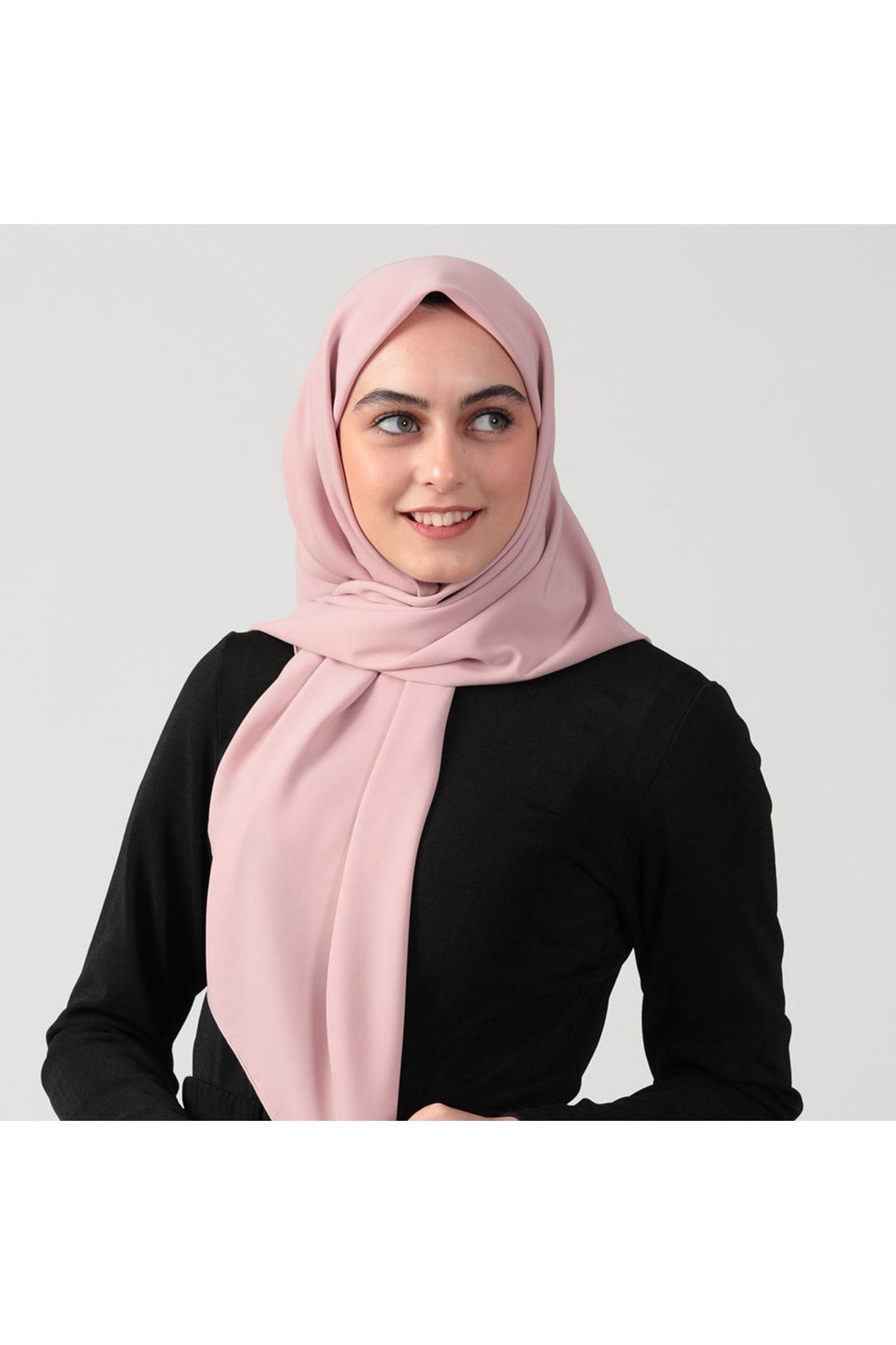 Medine İpeği Eşarp 110 x 110 cm - Açık Pudra