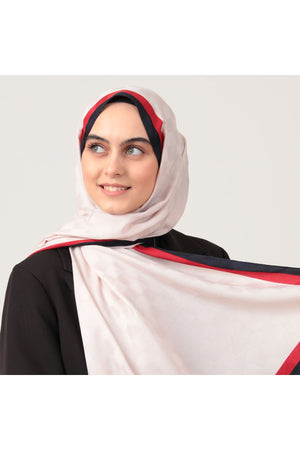 Bordürlü Damalı Şal - Laci Kırmızı