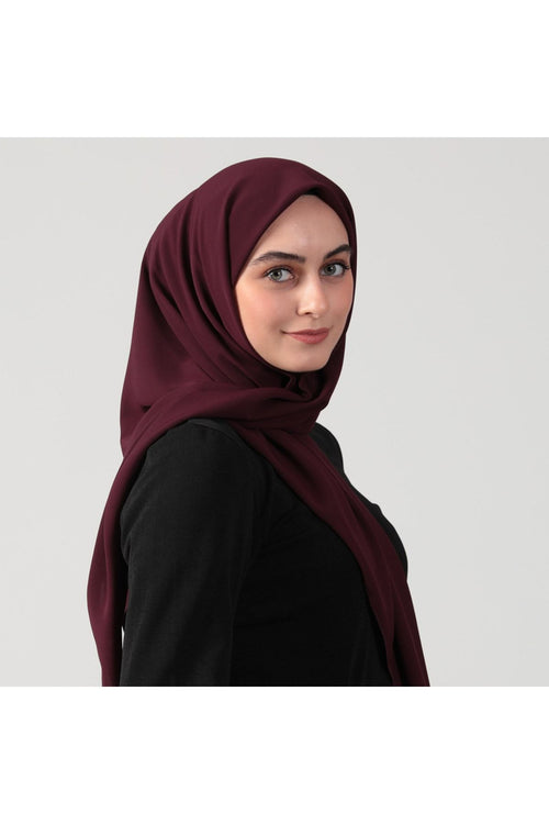 Medine İpeği Eşarp 110 x 110 cm - Mor