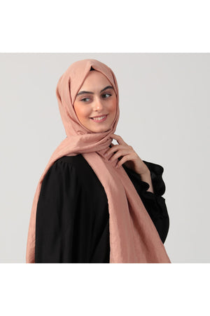 Pamuk Vual Şal - Soğan Kabuğu