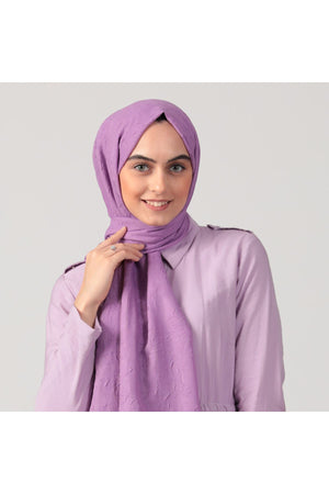 Pamuk Kraş Şal - Leylak