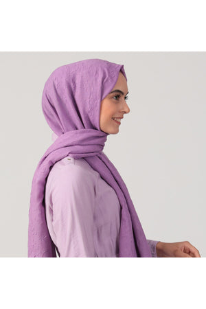 Pamuk Kraş Şal - Leylak