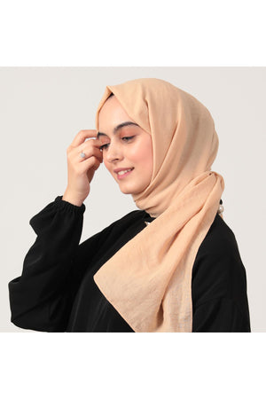 Organik Pamuk Şal - Açık Sarı