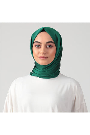 Janjanlı Şifon Şal - Zümrüt