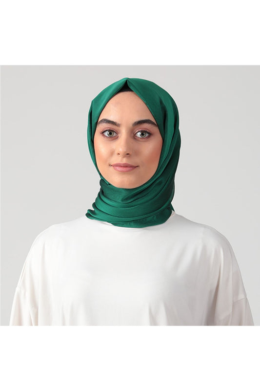 Janjanlı Şifon Şal - Zümrüt