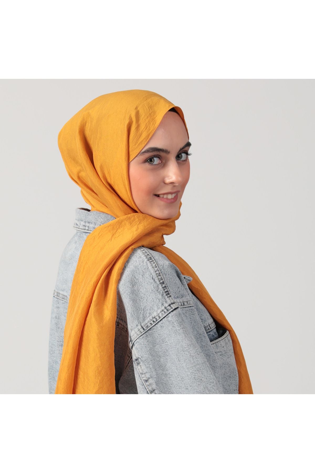 Pamuk Vual Şal - Karamel