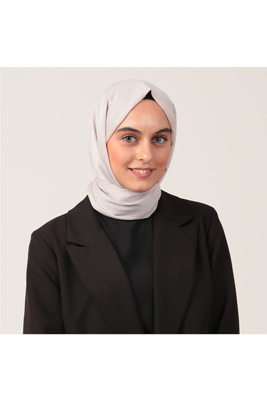 Janjanlı Şifon Şal - Taş