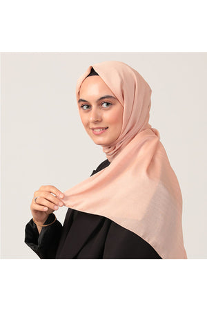 Janjanlı Şifon Şal - Yavruağzı