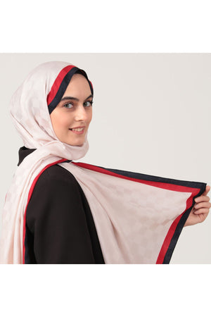 Bordürlü Damalı Şal - Laci Kırmızı