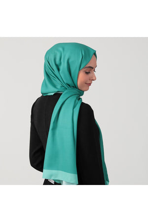 Pamuk Ipek Şal - Düz Renk Şal - Cam Göbeği