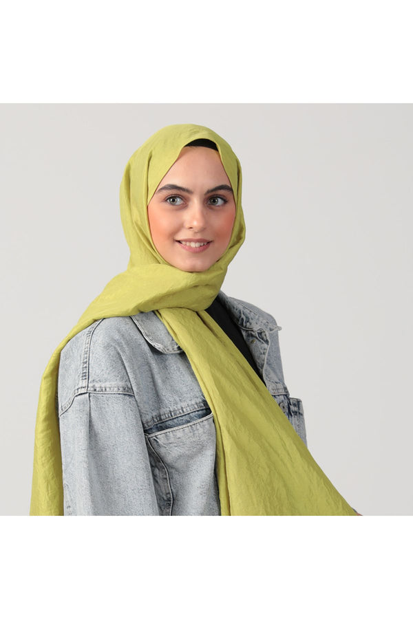 Pamuk Vual Şal - Lime