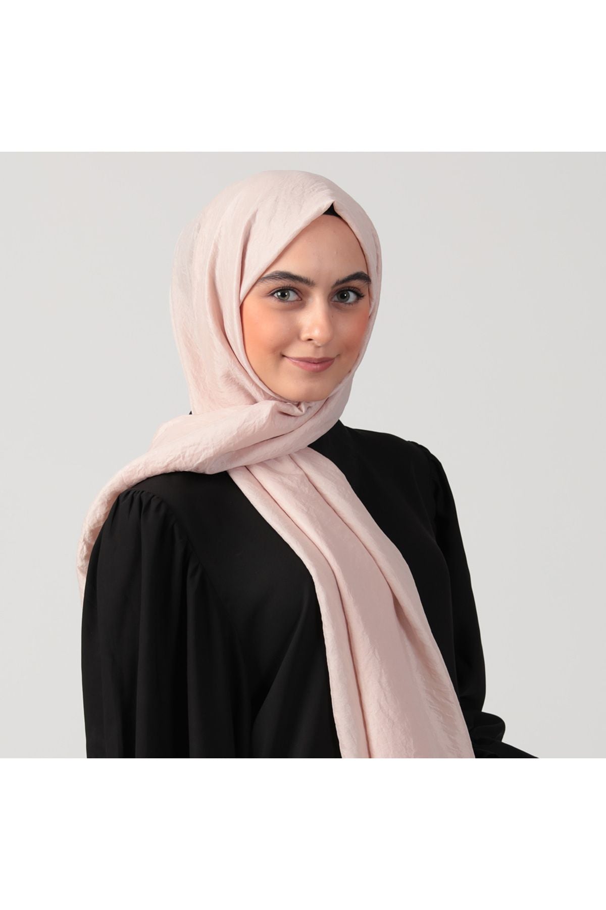 Pamuk Vual Şal - Açık Pudra