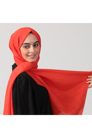 Pamuk Vual Şal - Turuncu