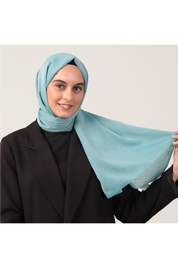 Janjanlı Şifon Şal - Cam Göbeği
