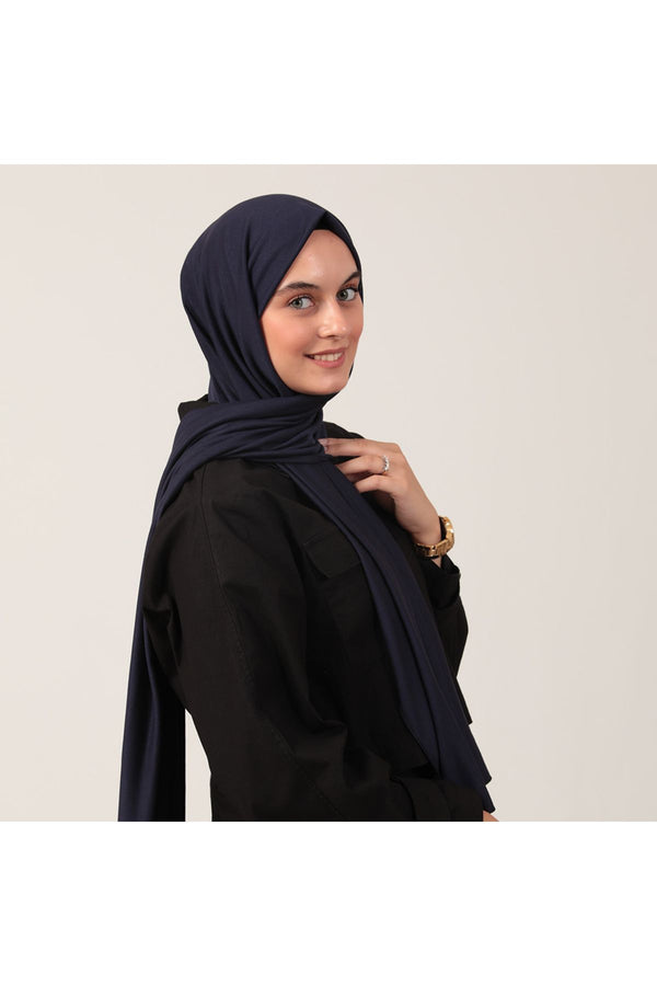 Penye Şal - Koyu Lacivert
