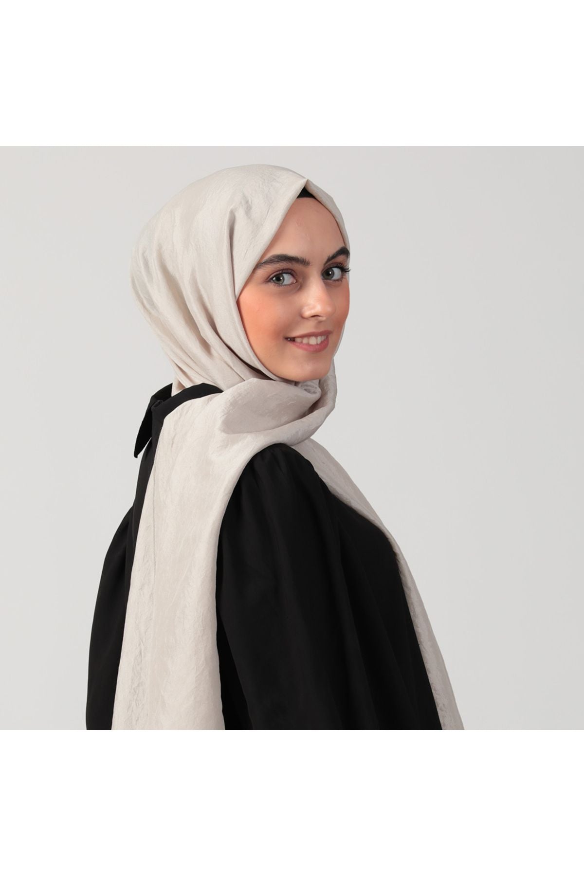 Pamuk Vual Şal - Bej