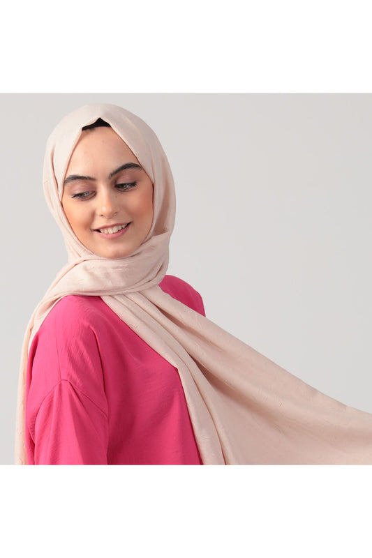 Pamuk Kraş Şal - Latte