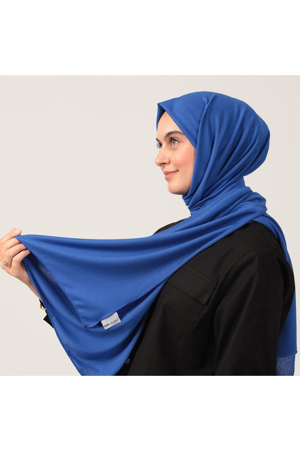 Penye Şal - Saks Mavisi