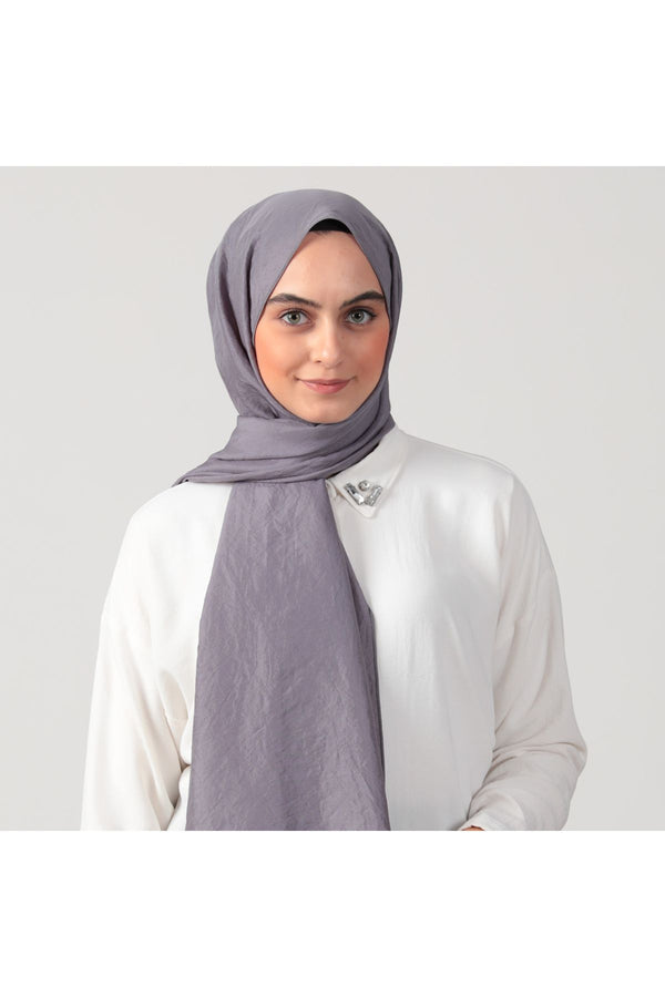 Pamuk Vual Şal - Antrasit