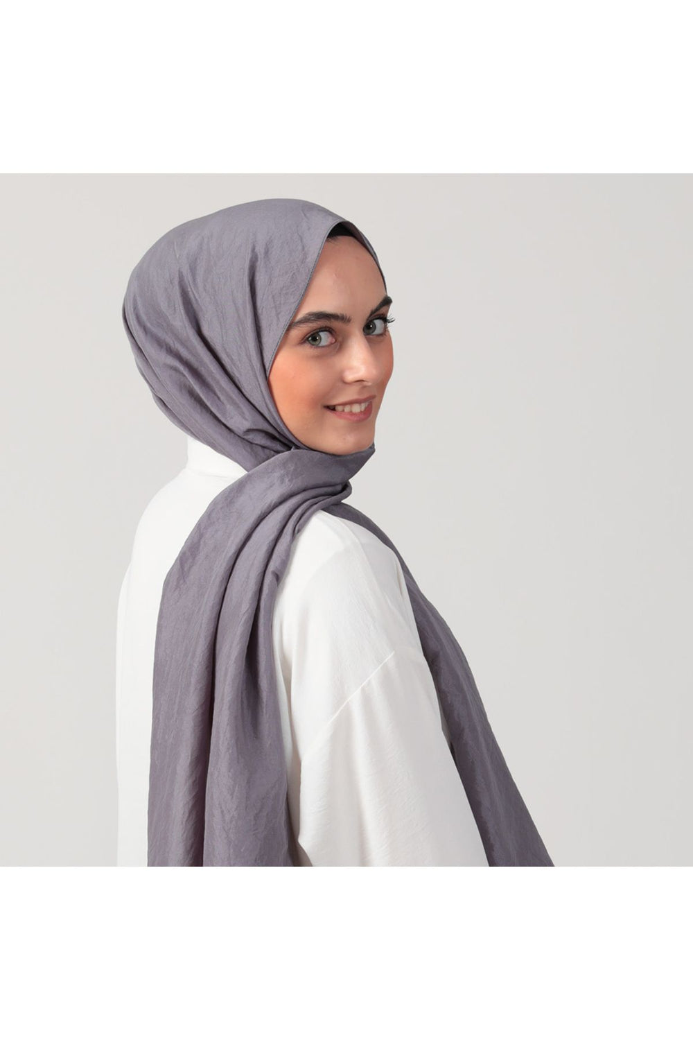 Pamuk Vual Şal - Antrasit