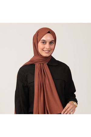 Penye Şal - Koyu Kahve
