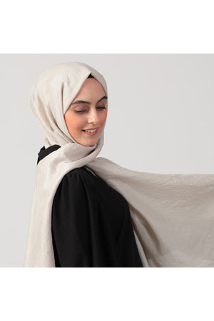 Pamuk Vual Şal - Bej