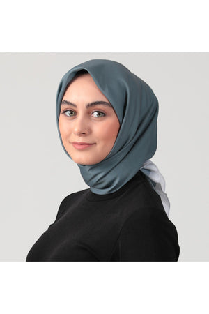 Pamuk İpek Eşarp - Düz Renk - Füme