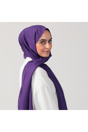 Pamuk Vual Şal - Mor