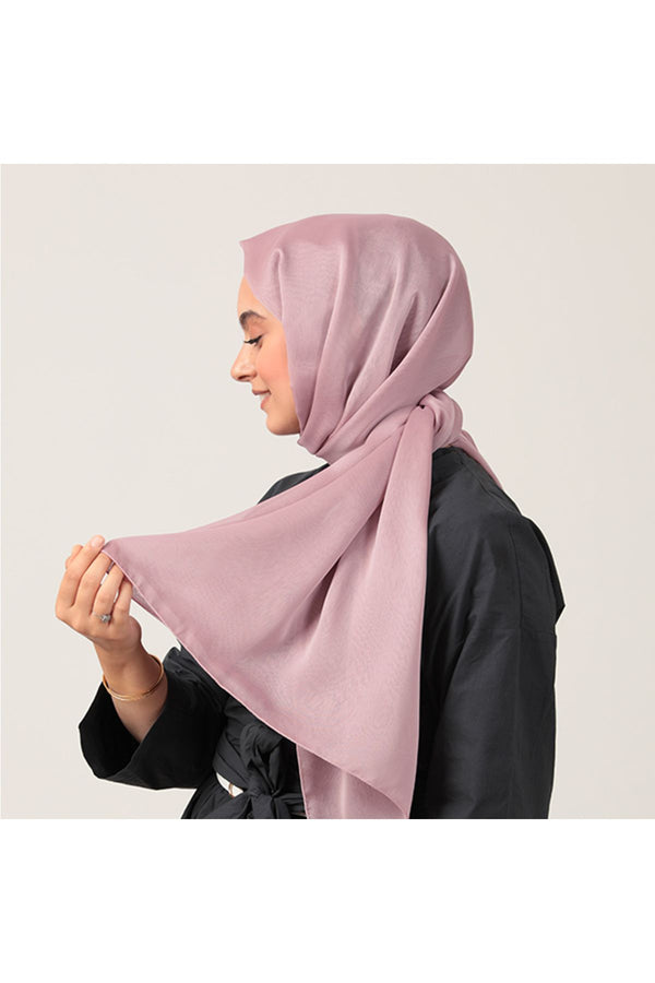 Janjanlı Şifon Şal - Açık Lila