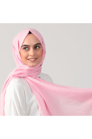 Pamuk Kraş Şal - Pembe